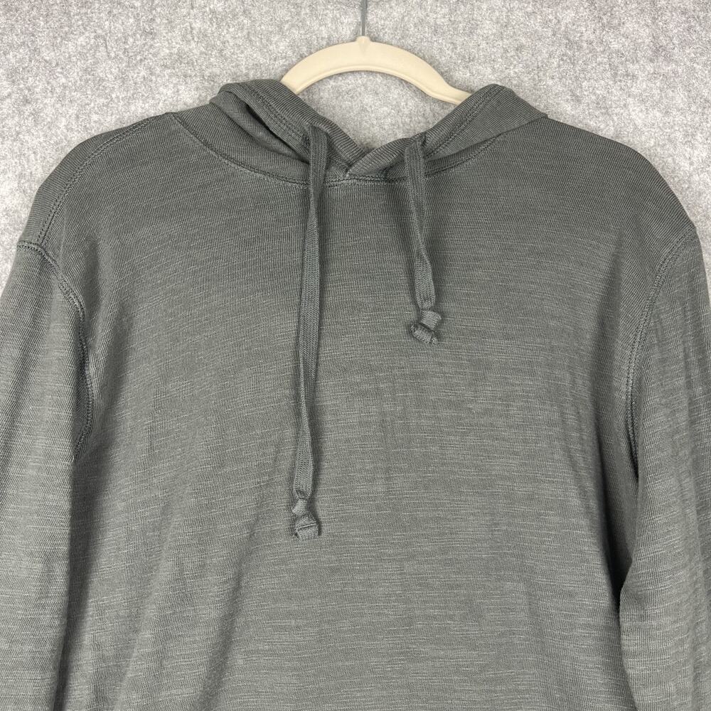 Faherty Sunwashed Slub Hoodie Mens Large Gray Organic Cotton Lightweight Eco - Picture 2 of 14